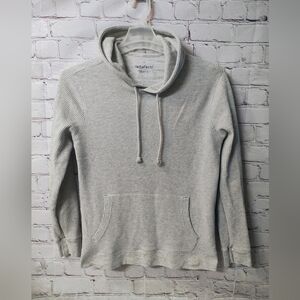 Artefact Hoodie Grey Waffle Knit Pullover M